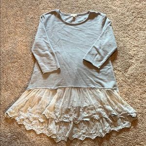 Dylan lace hem tunic